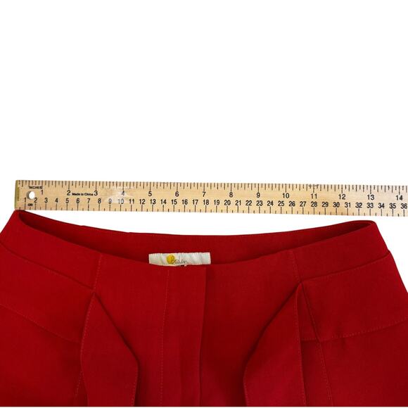 Boden Melina Paperbag Trousers Red Wide Leg High Rise Tie Waist Size 6 NWT - Picture 4 of 11